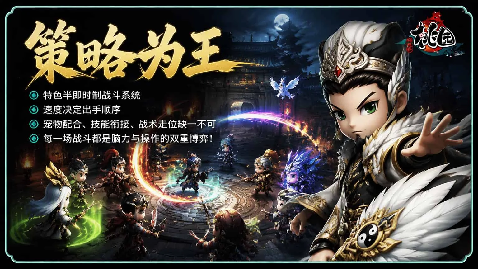 桃园将帅录游戏介绍：当年端游那口气回来了，回合制还能这么斗心眼？(3)